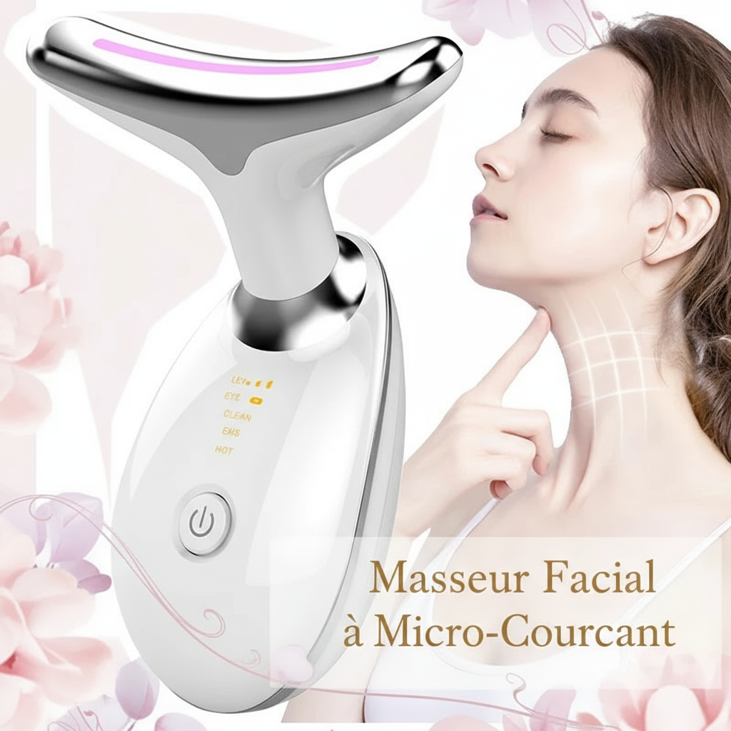 du couMasseur et du visage à micro-courant